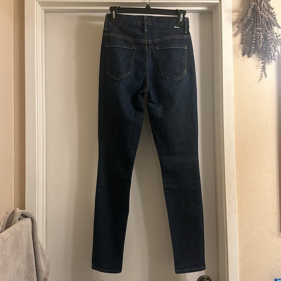 MOTHER Teaming Up The Looker NWOT straight leg highwaist dark wash jeans size 24 - Picture 5 of 5